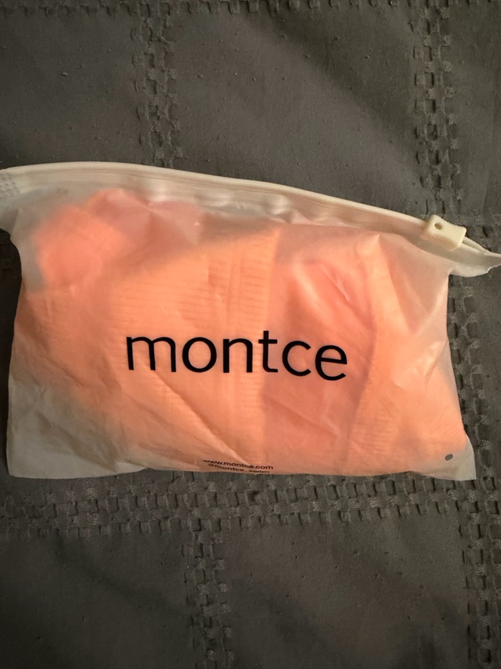 Montce Melon Micro Ribbed Bikini Top - Picture 2 of 2